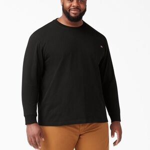 𝅺DICKIES Long Sleeved Heavyweight Crew in Black.  Size 2XL